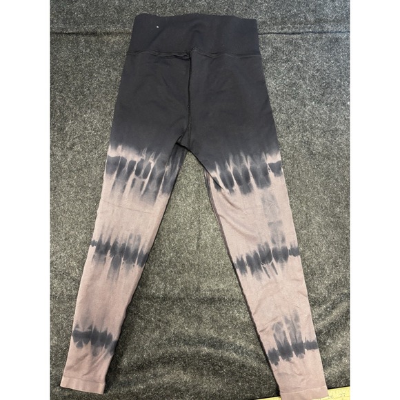 Offline by Aerie Small Hi Rise Leggings Women's Black Gray Tie Dye Size M 0585 - Picture 11 of 11